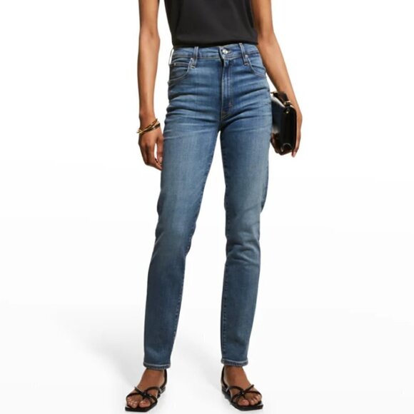 SLVRLAKE Roxy High Rise Slim Straight Leg Jeans - Picture 1 of 9